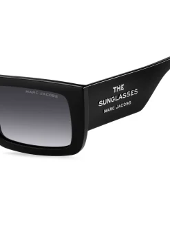 Marc Jacobs Lunettes de soleil à haut plat rectangulaire Outlet
