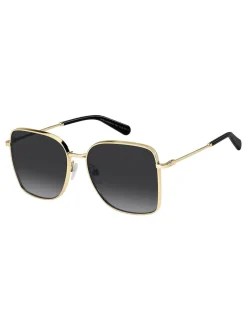 Marc Jacobs Lunettes de soleil dorées carrées New