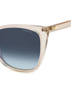 Polaroid Lunettes de soleil rectangulaires Nude Sale