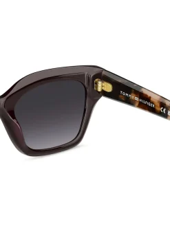 Tommy Hilfiger Lunettes de soleil œil de chat en bordeaux et rose Havana Online
