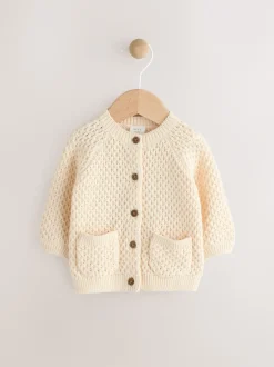 Next Maille écru - Cardigan brodé (0mths-2yrs) Discount