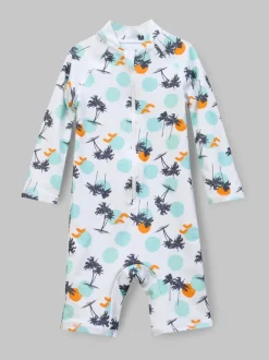 Angel & Rocket Maillot de bain Brody bleu imprimé soleil pour tout-petit New