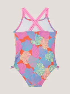 Monsoon Maillot de bain froncé imprimé coquillage Online