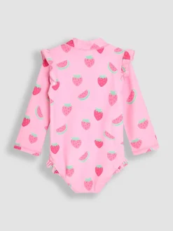 Jojo Maman Bébé Maillot de bain fraise à manches longues Online