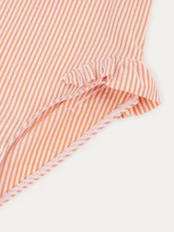 Mori Maillot de bain KIDLY By en seersucker à volants Sale