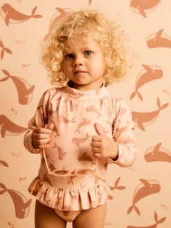 Mori Maillot de bain KIDLY BY en polyester marron à manches longues Hot