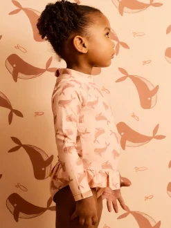 Mori Maillot de bain KIDLY BY en polyester marron à manches longues Hot