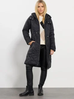 M&Co Manteau mi-long Petites tailles matelassé Best
