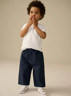 Next marine - Ample 100% Coton Pantalon chino avec taille élastiquée (3mths-7yrs) Sale