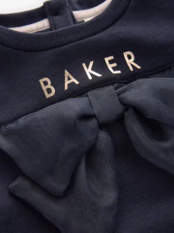 Baker by Ted Baker marine - ensemble 2 pièces sweat à nœud long et leggings fleuris