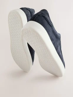 Next marine - Baskets Signature sans lacets en cuir haut de gamme