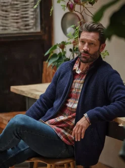 Fat Face marine - Bomber zippé FatFace Discount