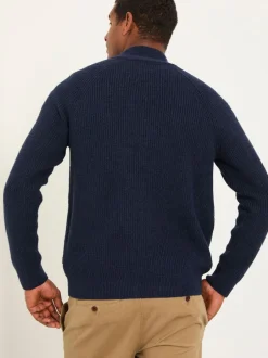 Fat Face marine - Bomber zippé FatFace Discount