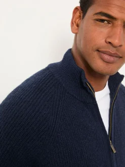 Fat Face marine - Bomber zippé FatFace Discount