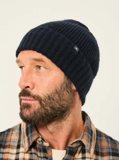 Fat Face marine - Bonnet effet gaufré FatFace Hot