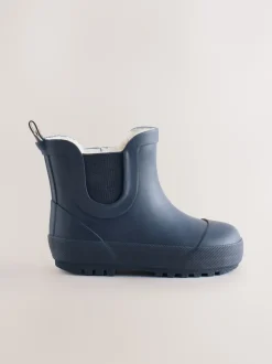 Next - Bottines en caoutchouc avec doublure chaude marine Sale