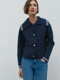 Next marine - Cardigan à col marin Hot