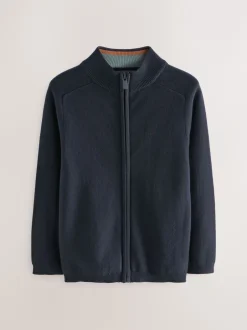 Next - Cardigan zippé en tricot (3-16ans) marine Clearance