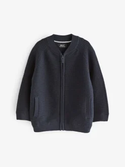 Next - Cardigan zippé (3mths-7yrs) marine Clearance