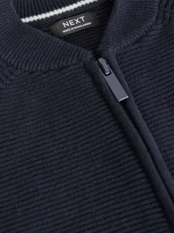 Next - Cardigan zippé (3mths-7yrs) marine Clearance