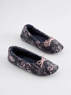Laura Ashley marine - Chaussons de ballet Sale