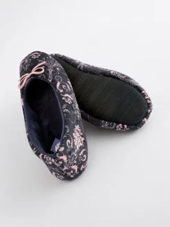 Laura Ashley marine - Chaussons de ballet Sale