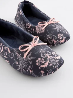 Laura Ashley marine - Chaussons de ballet Sale