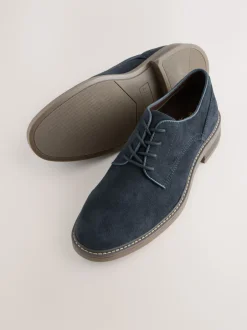 Next marine - Chaussures derby en suédine Discount
