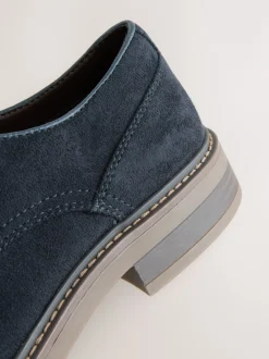 Next marine - Chaussures derby en suédine Discount