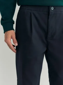 Next marine - Coupe fuselée régulière - Pantalons Chinos extensibles plissés avec taille élastique