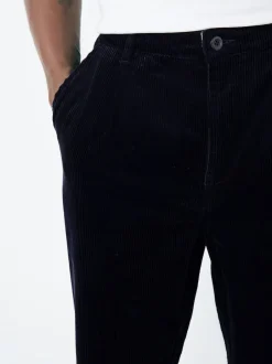 Next marine - Coupe fuselée régulière - Pantalon plissé simple en velours côtelé Outlet