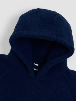 Jojo Maman Bébé marine - Couverture douillette à capuche Discount