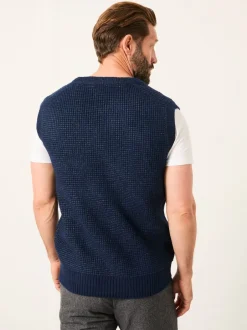 Fat Face marine - Débardeur FatFace en maille à col en V Online