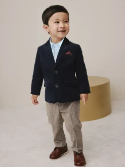 Next marine - Ensemble Blazer Chemise et Pantalons en velours côtelé (3mois-9ans) Outlet