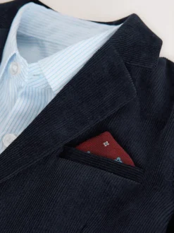 Next marine - Ensemble Blazer Chemise et Pantalons en velours côtelé (3mois-9ans) Outlet