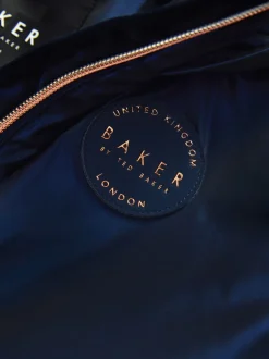 Baker by Ted Baker marine - Imperméable à volants et nœud résistant à la douche