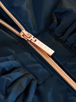 Baker by Ted Baker marine - Imperméable à volants et nœud résistant à la douche