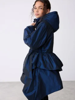 Baker by Ted Baker marine - Imperméable à volants et nœud résistant à la douche