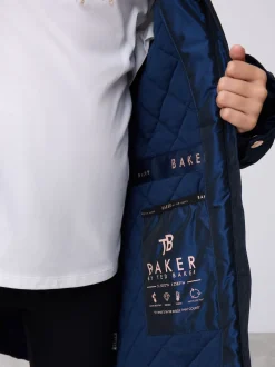 Baker by Ted Baker marine - Imperméable à volants et nœud résistant à la douche