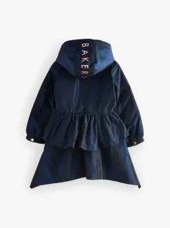 Baker by Ted Baker marine - Imperméable à volants et nœud résistant à la douche