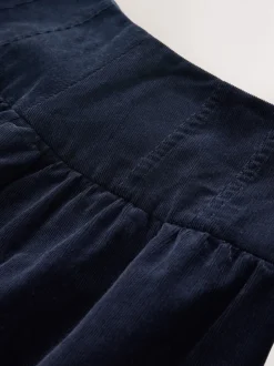 Next marine - Jupe mi-longue en velours côtelé à taille basse Clearance