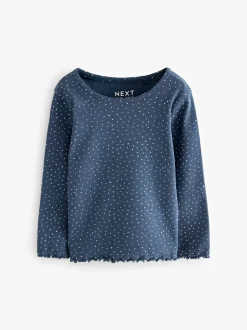 Next marine - Lot de 5 hauts côtelés à manches longues (3mois-7ans)