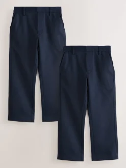 Next marine - Lot de 2 pantalons d’école à enfiler coupe standard (3-17ans) Hot