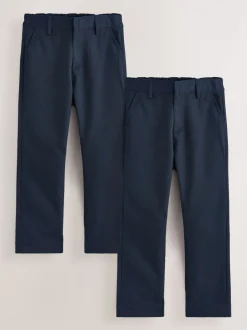 Next marine - Lot de 2 Pantalons d’école Coupe standard (3-17ans) Clearance