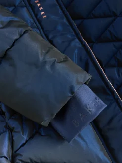 Baker by Ted Baker marine - Manteau Ceinturé , mi-lourd, matelassé et Résistant à la douche Outlet