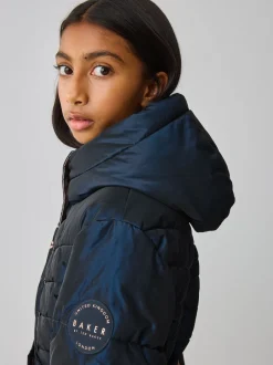 Baker by Ted Baker marine - Manteau Ceinturé , mi-lourd, matelassé et Résistant à la douche Outlet