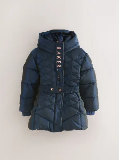 Baker by Ted Baker marine - Manteau Ceinturé , mi-lourd, matelassé et Résistant à la douche Outlet