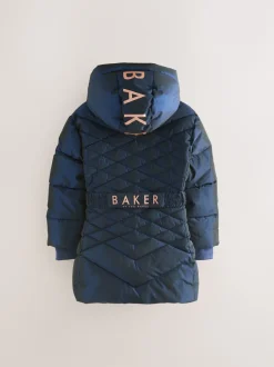 Baker by Ted Baker marine - Manteau Ceinturé , mi-lourd, matelassé et Résistant à la douche Outlet