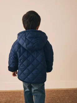 Next marine - Manteau matelassé doublé Borg (3mois à7ans) Clearance