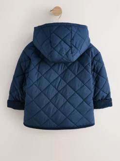 Next marine - Manteau matelassé doublé Borg (3mois à7ans) Clearance